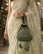 The Noor Potli – Hand Embroidered Velvet Bag | House of Shine